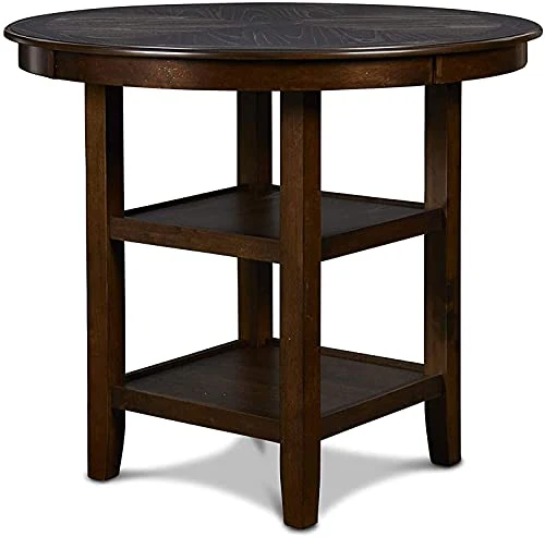 5-Piece Round Counter Height Set with 1 Dining Table and 4 Chairs - Image 11
