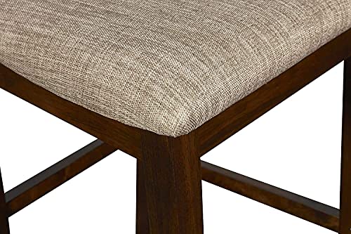 5-Piece Round Counter Height Set with 1 Dining Table and 4 Chairs - Image 6