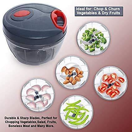 A2SK Mini Handy Vegetable & Fruit Chopper Vegetable Chopper(Multicolor, 450ML) - Image 4