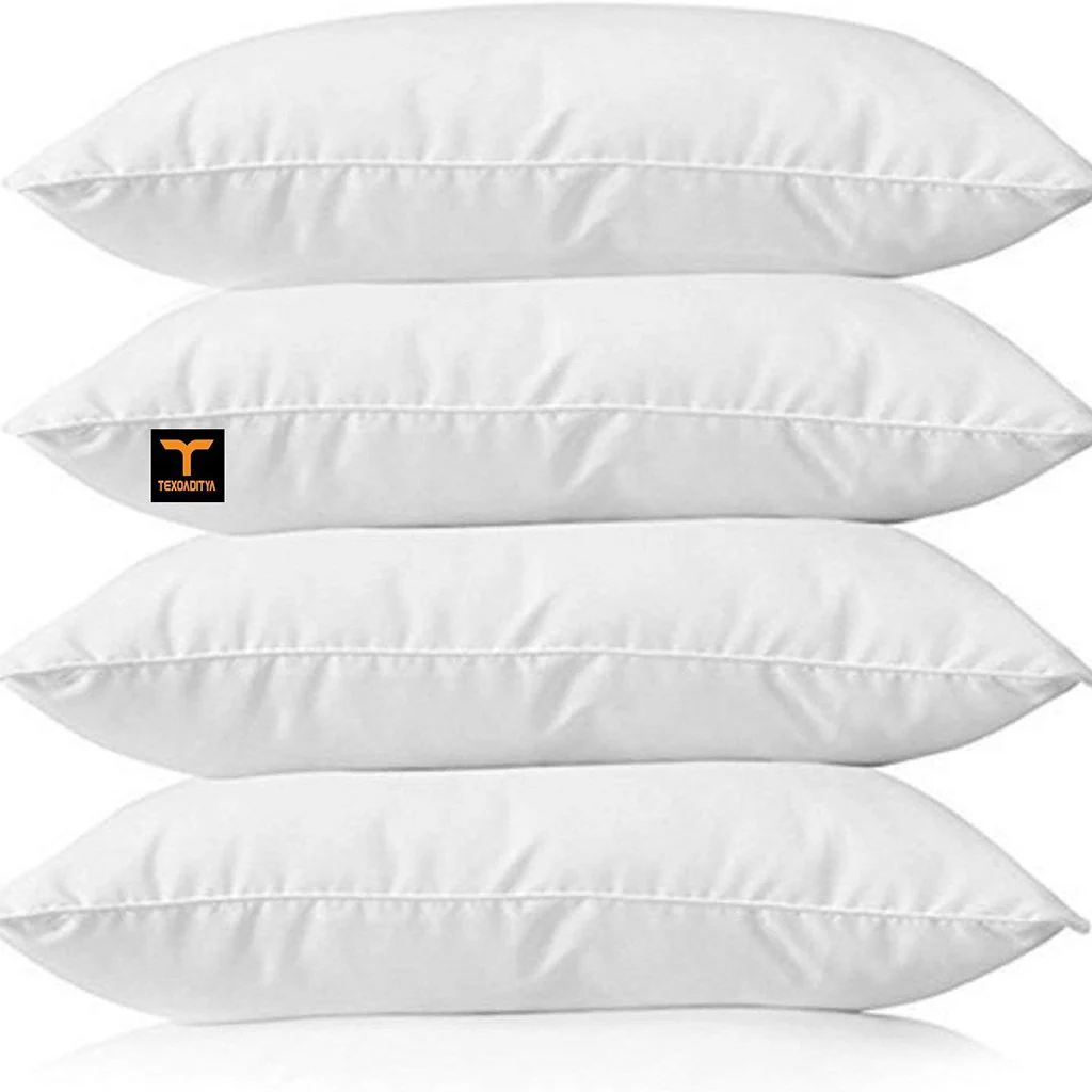 Aditya home decor Cotton Bed 16" x 24" Pillow: Set of 4 Pillow
