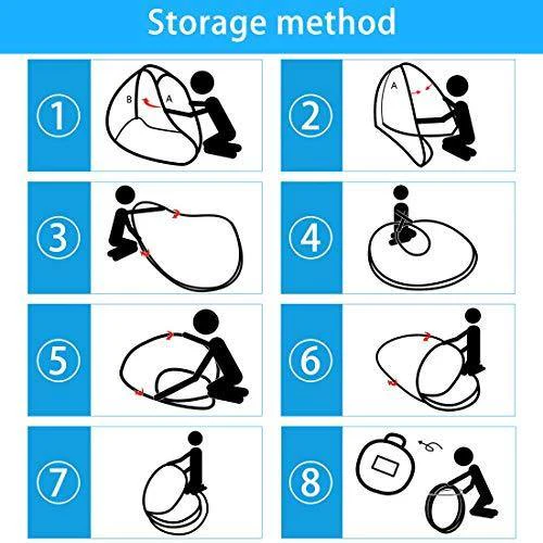Adofo Foldable Mosquito Net Double Bed + King Size + Queen Size - for Baby, Kids Adult Protection (White Net) - Image 2