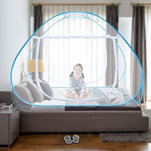 Adofo Foldable Mosquito Net Double Bed + King Size + Queen Size - for Baby, Kids Adult Protection (White Net) - Image 5