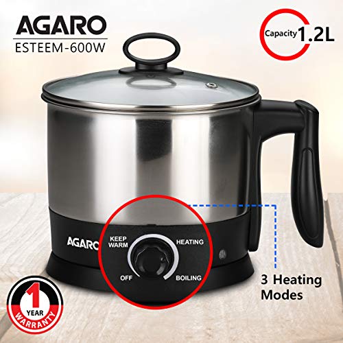 AGARO Esteem Multi Kettle 1.2L - Image 6