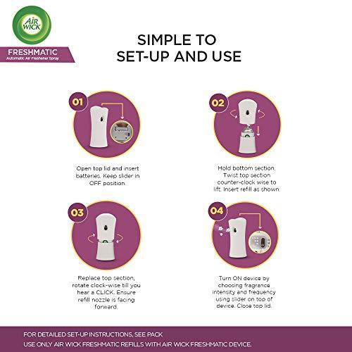 Airwick Freshmatic Automatic Air Freshener Complete Kit [Machine + Summer Delights refill - 250 ml] - Image 8