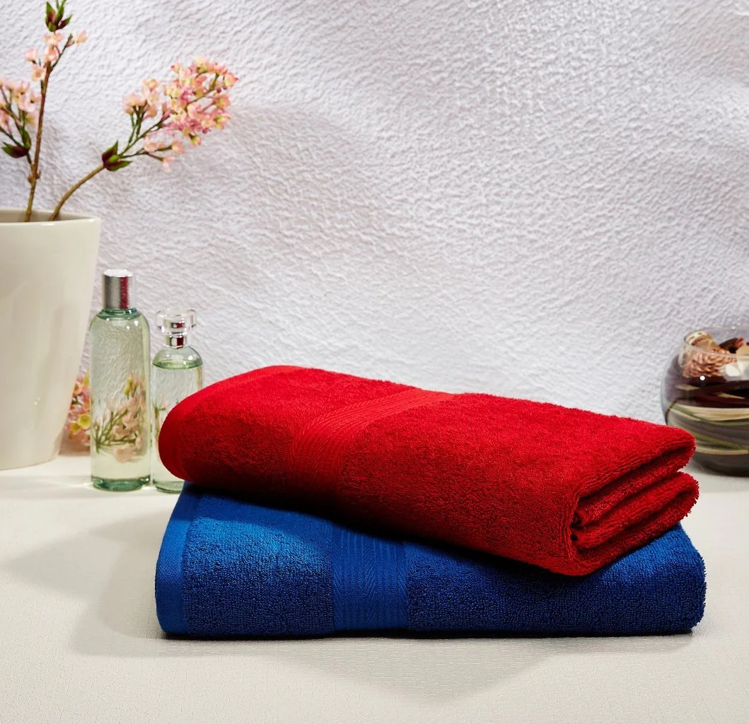 Amazon Brand - Solimo 100% Cotton 2 Piece Bath Towel Set
