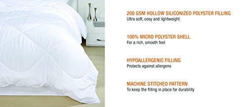 Amazon Brand - Solimo Microfibre Comforter, Single (White) - Image 6
