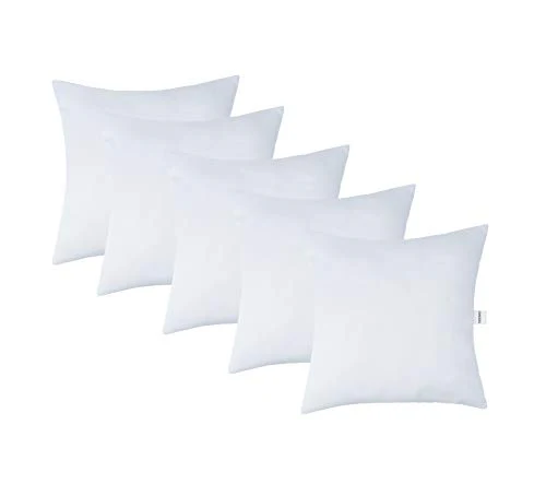 Amazon Brand - Solimo Microfibre Filled Cushion,16x16 Inch, Set of 5