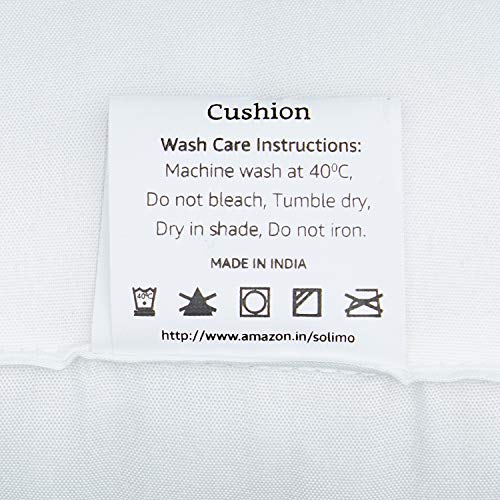 Amazon Brand - Solimo Microfibre Filled Cushion,16x16 Inch, Set of 5 - Image 2
