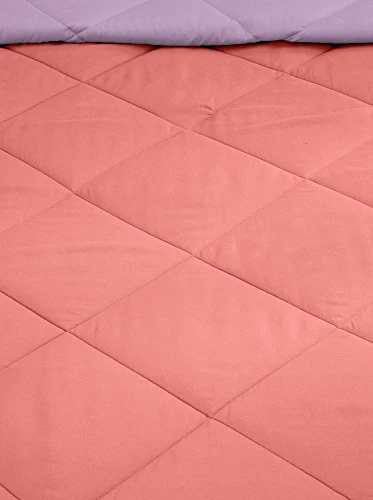 Amazon Brand - Solimo Microfibre Reversible Comforter, Double (Candy Pink and Bubble Gum Purple, 200 GSM) - Image 2