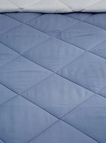 Amazon Brand - Solimo Microfibre Reversible Comforter, Double (Stone Blue & Silver Grey, 200 GSM) - Image 3