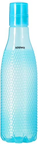 Amazon Brand - Solimo Plastic Fridge Bottle Set (3 pieces, 1L, Checkered pattern, Multicolour) - Image 2