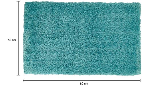 Amazon Brand - Solimo Premium Anti-Slip Microfibre Bathmat - 80cm x 50cm, Dusty Turquoise - Image 4