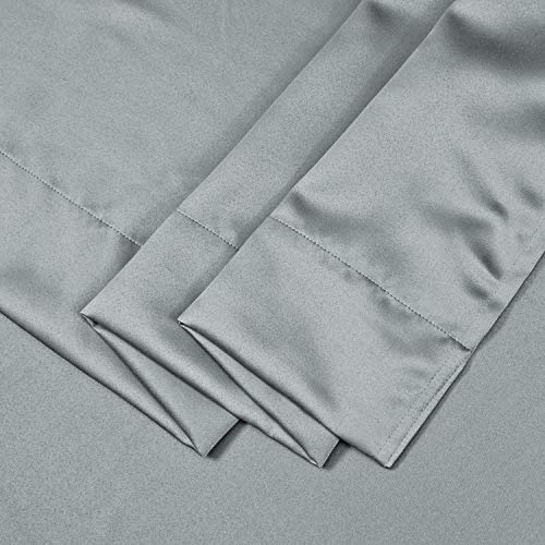 Amazon Brand - Solimo Room Darkening Blackout Window Curtain, 5 Feet (Grey) - Image 3