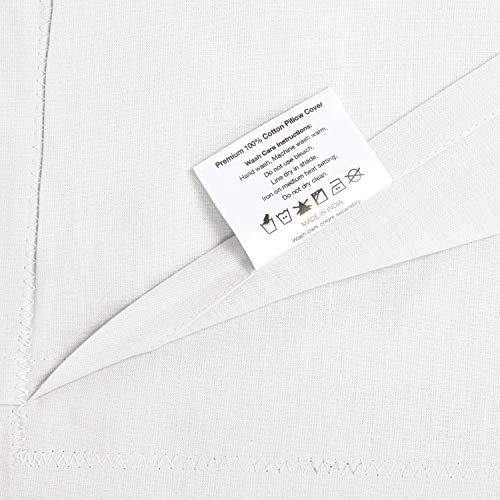 Amazon Brand - Solimo Solid 144 TC 100% Cotton Single Bedsheet with 1 Pillow Cover, Off-White - Image 3