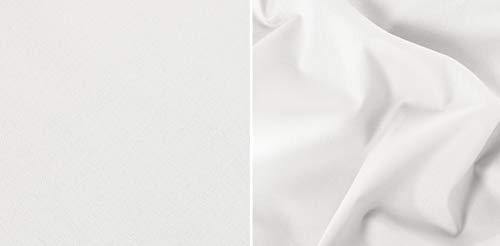 Amazon Brand - Solimo Solid 144 TC 100% Cotton Single Bedsheet with 1 Pillow Cover, Off-White - Image 5