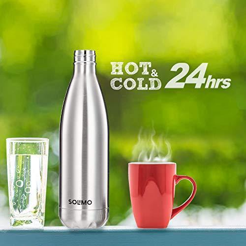 Amazon Brand - Solimo Stainless Steel Insulated Bottle, 24 Hours Hot or Cold, 1000 ml - Image 4
