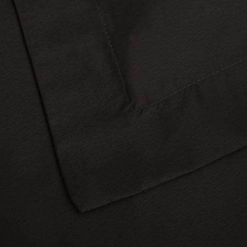 AmazonBasics Microfiber 3-Piece Quilt/Duvet/Comforter Cover Set - King, Black - with 2 pillow covers - Image 4