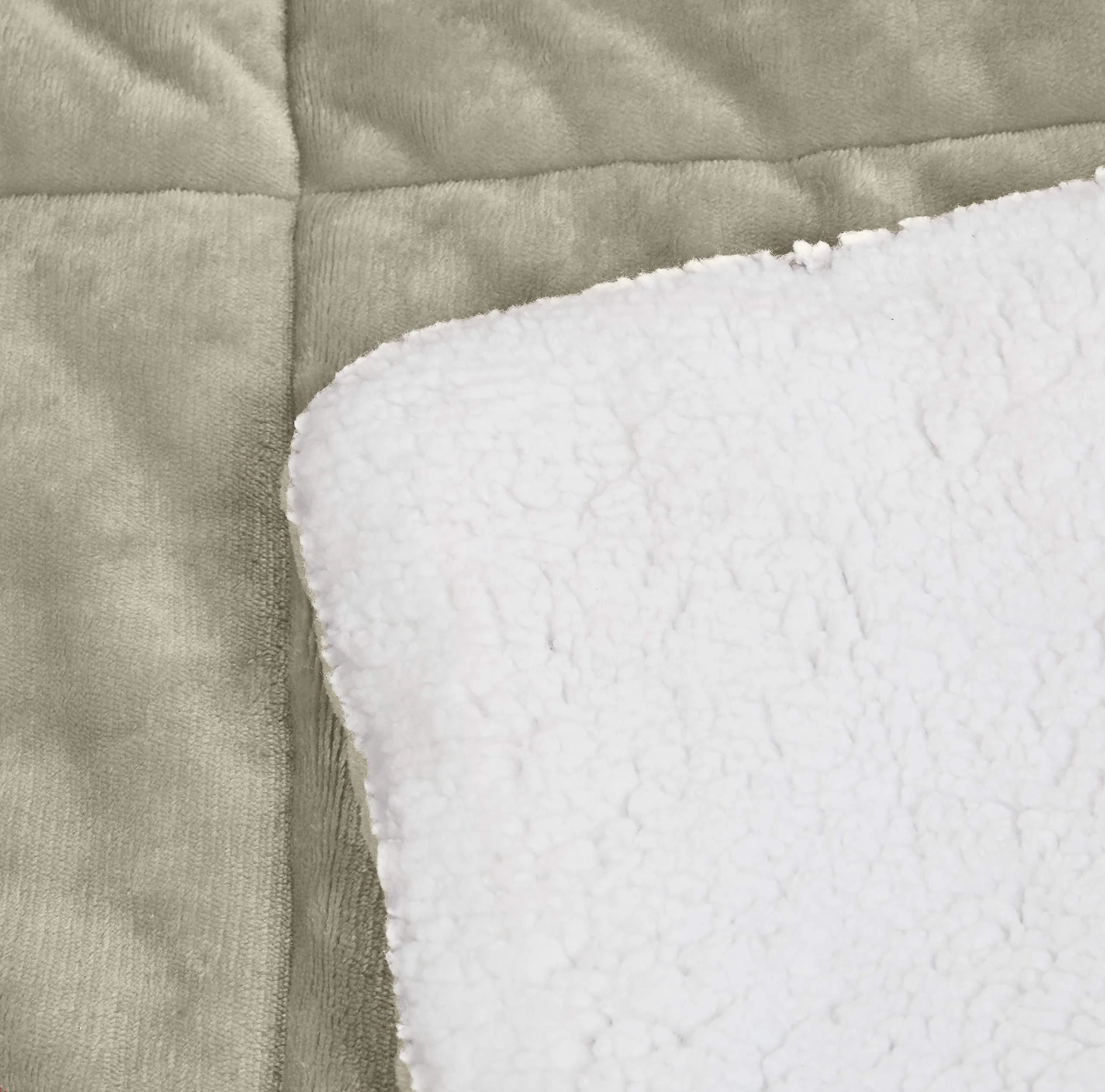 AmazonBasics Micromink Sherpa Comforter Set - Image 3