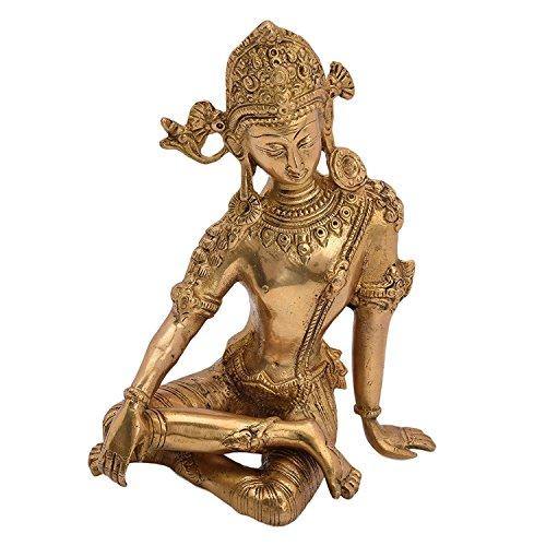 Aone india Lord Indra Brass Statue (Height-9.5") | Home Decor