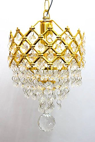 ArihantSuperStore Beautifu Imported Crystal Chandelier Jhoomer Ceiling Hanging Lamp for Beautiful Home & Office - Image 2