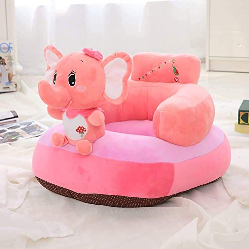 AVSHUB Soft and Rocking Chair Skin Friendly Elephant Shape Baby Supporting Seat Soft Plush Cushion and Chair for Kids/Baby - PinkElephant, for 3 Months to 3 Years - Image 4