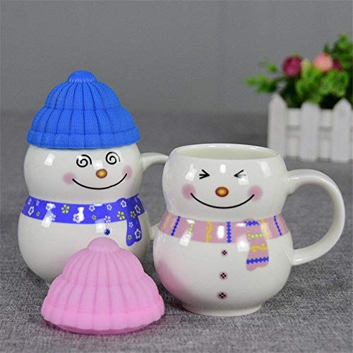 Being Fly® - Ceramic Snowman Mug with Silicon Cap Mug 300 ML Christmas Mug 300 ml ( Multi Color ) - Image 2