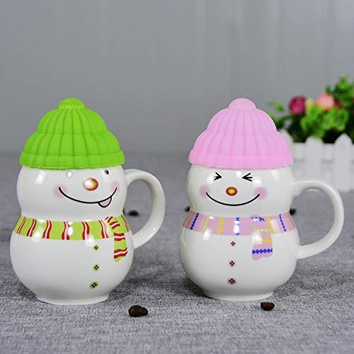 Being Fly® - Ceramic Snowman Mug with Silicon Cap Mug 300 ML Christmas Mug 300 ml ( Multi Color ) - Image 4