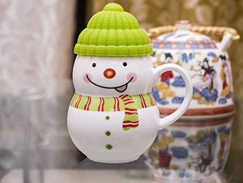 Being Fly® - Ceramic Snowman Mug with Silicon Cap Mug 300 ML Christmas Mug 300 ml ( Multi Color ) - Image 5