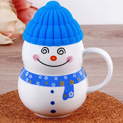Being Fly® - Ceramic Snowman Mug with Silicon Cap Mug 300 ML Christmas Mug 300 ml ( Multi Color ) - Image 8