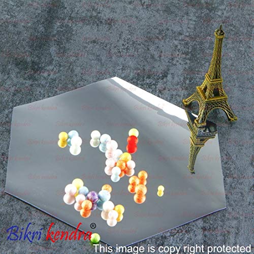 Bikri Kendra® Premium Acrylic Factory Outlet 3D Mirror Wall Decor for Home and Office, 14 Hexagon(Silver) - Image 2