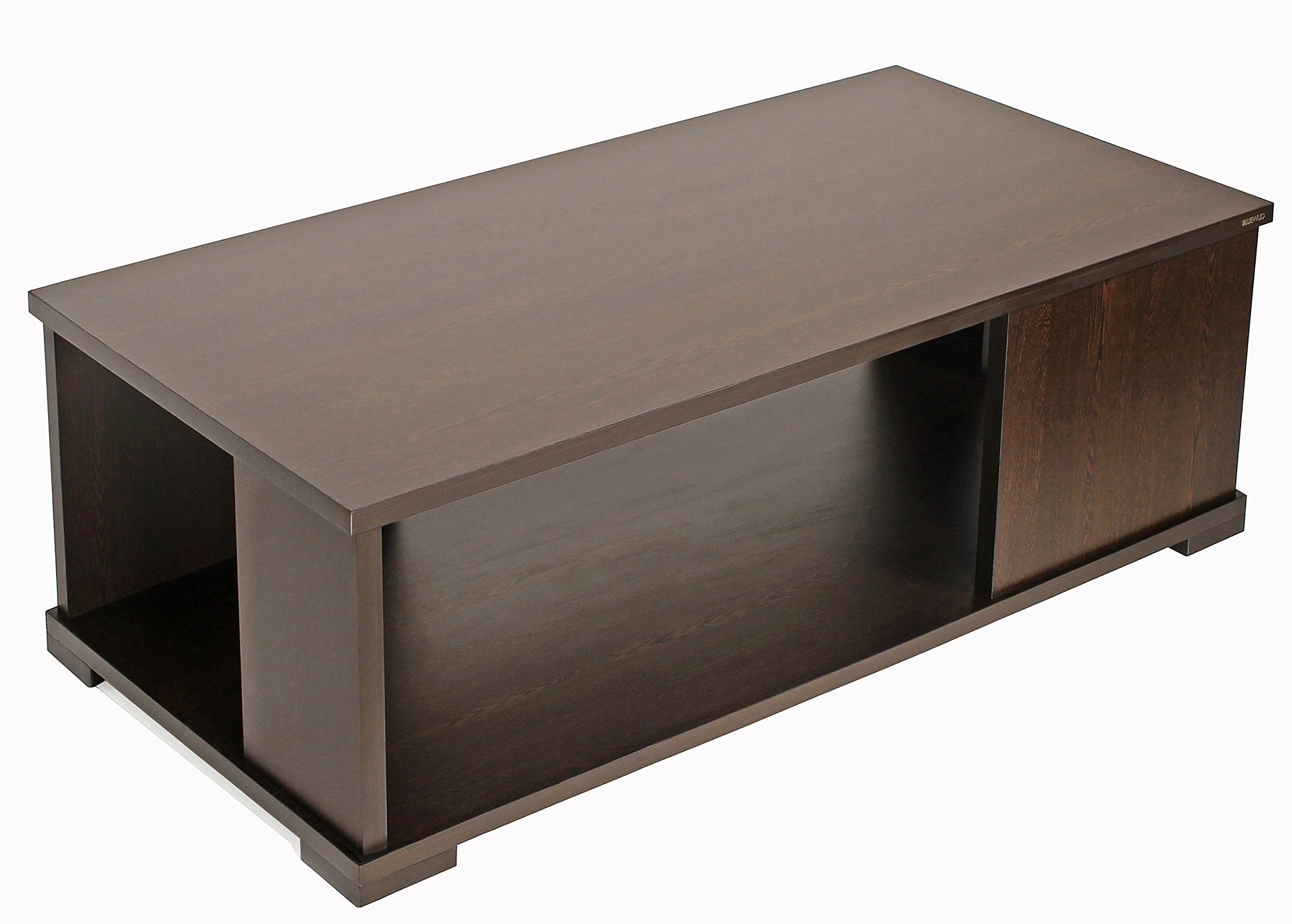 Bluewud Noel CT-NO-RTW Coffee Table with Shelves (Wenge) - Image 5