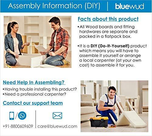 BLUEWUD Phelix Engineered Wood Wall Decor Book Shelf/Wall Display Rack (3 Shelves) - Image 4