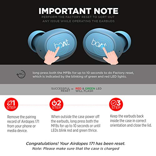 boAt Airdopes 171 Bluetooth Truly Wireless Earbuds with Mic(Mysterious Blue) - Image 3