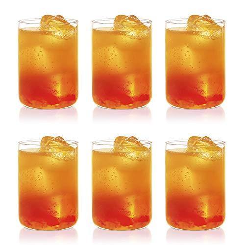 Borosil Vision Glass Medium Set, 295ml,20ml of 6-Pieces, Transparent