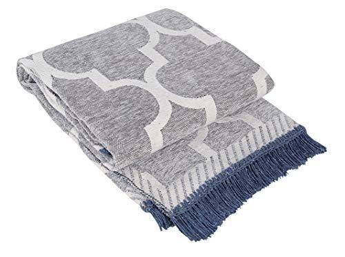 Braids Premium chennille Living Room Carpet,Area Rug,durries- 4.5 ft x 6 feet,Multicolor (Grey) - Image 2