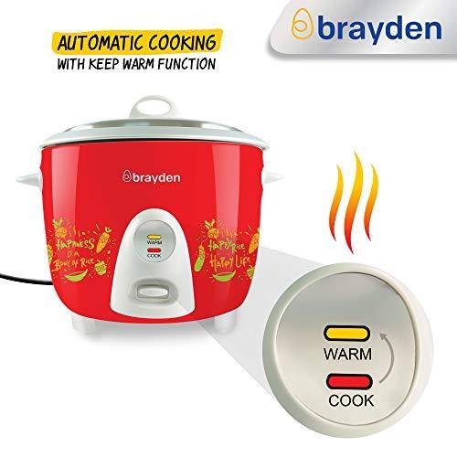 Brayden Rizo 1.5 L Rice Cooker, Crimson Red - Image 8