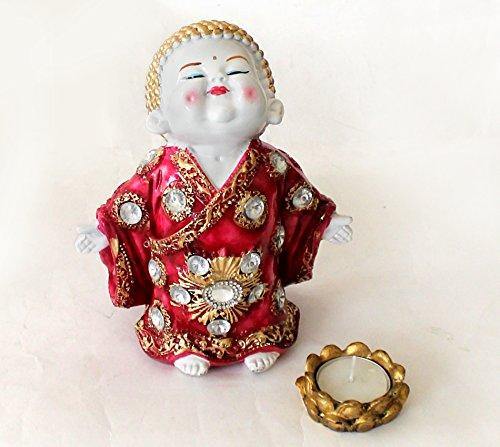 Buddha Monk Handicraft Idol Statue - Image 3