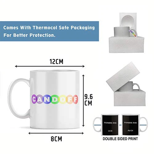 CANDOFF - Customized/Personalized White Coffee Mug with Photo / Image / Text(Create Your own) - Image 3