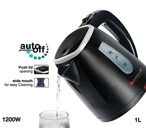 Cello Electric Kettle 1 Ltr 600 B , 1200W, Black - Image 2