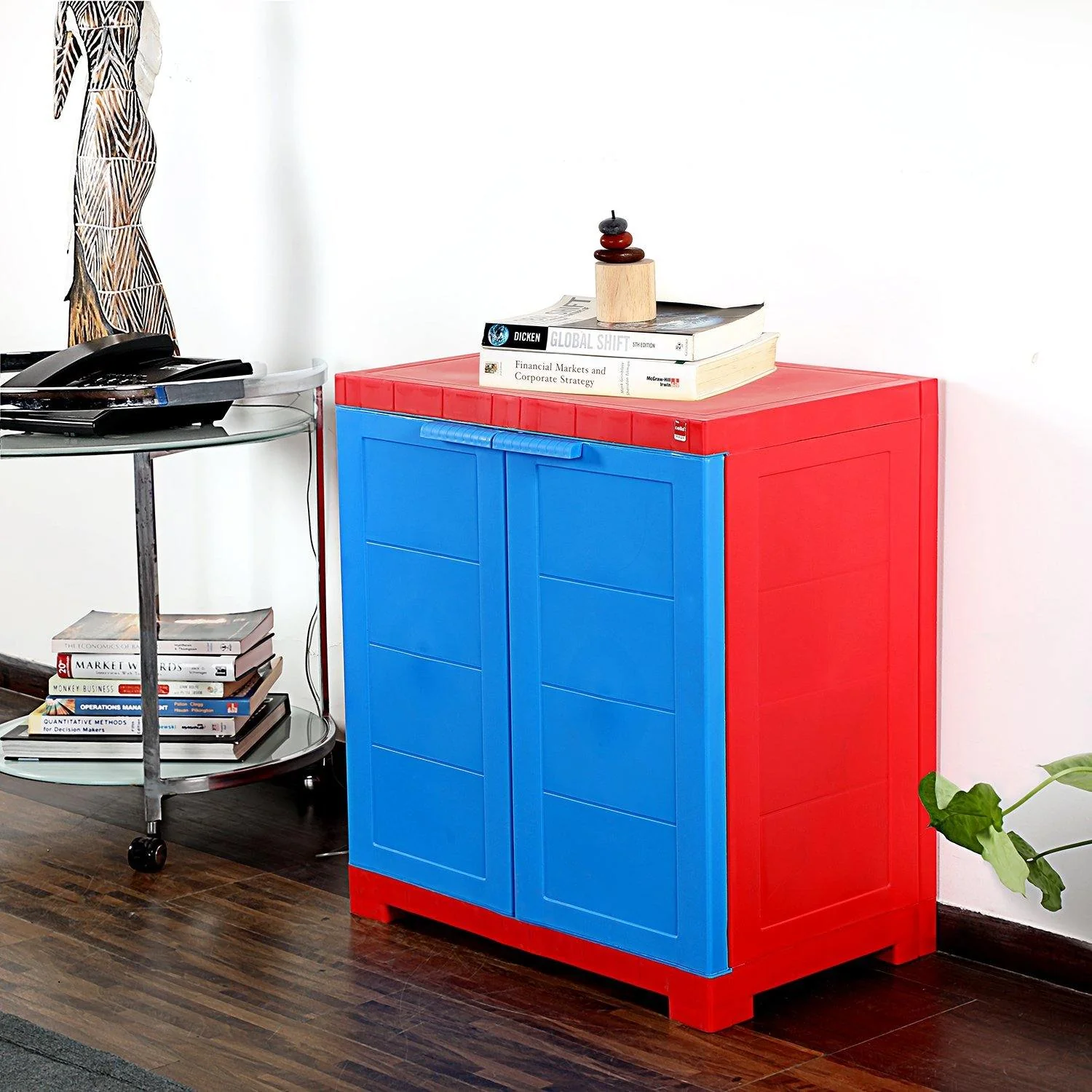 Cello Novelty Compact Cupboard - Red and Blue - Image 2