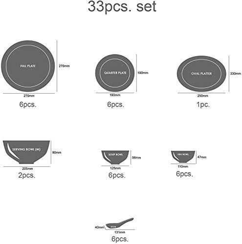 Cello Royal Amber Gold Opalware Dinner Set, 33 Pieces - Image 2