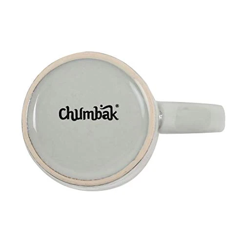 Chumbak Bahamas Leafy Tumbler Mug - Mint - Tea and Coffee Mug, Ceramic Drinking Cup, Dining and Tableware for Hot Beverages, Breakfast Mug for Home, Dishwasher and Microwave Safe, Size 3.4"x3.4"x4.5" - Image 3