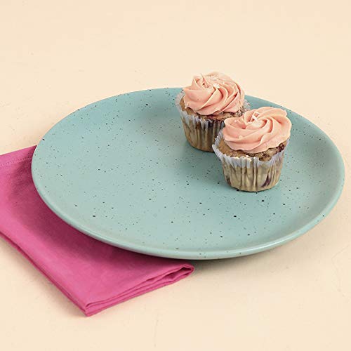 Chumbak Spotted Sky Dinner Plate - Teal (Blue) - Image 4