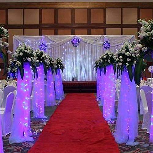 CITRA 240 LED 9.8Feet Curtain Lights Icicle Lights Fairy String Lights with 8 Modes for Wedding Party Family Patio Lawn Decoration - Cool White - Image 4
