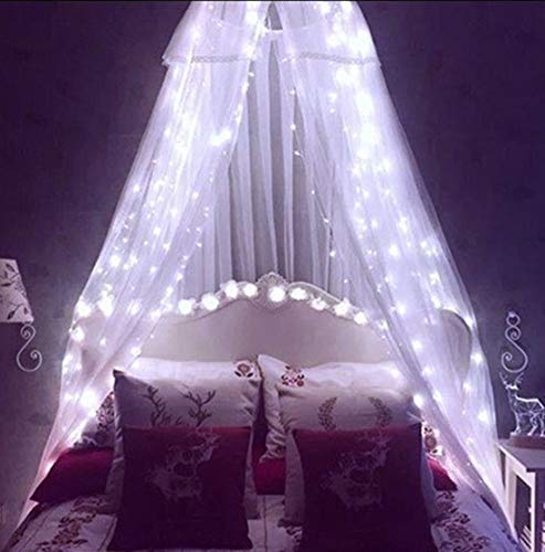 CITRA 240 LED 9.8Feet Curtain Lights Icicle Lights Fairy String Lights with 8 Modes for Wedding Party Family Patio Lawn Decoration - Cool White - Image 5