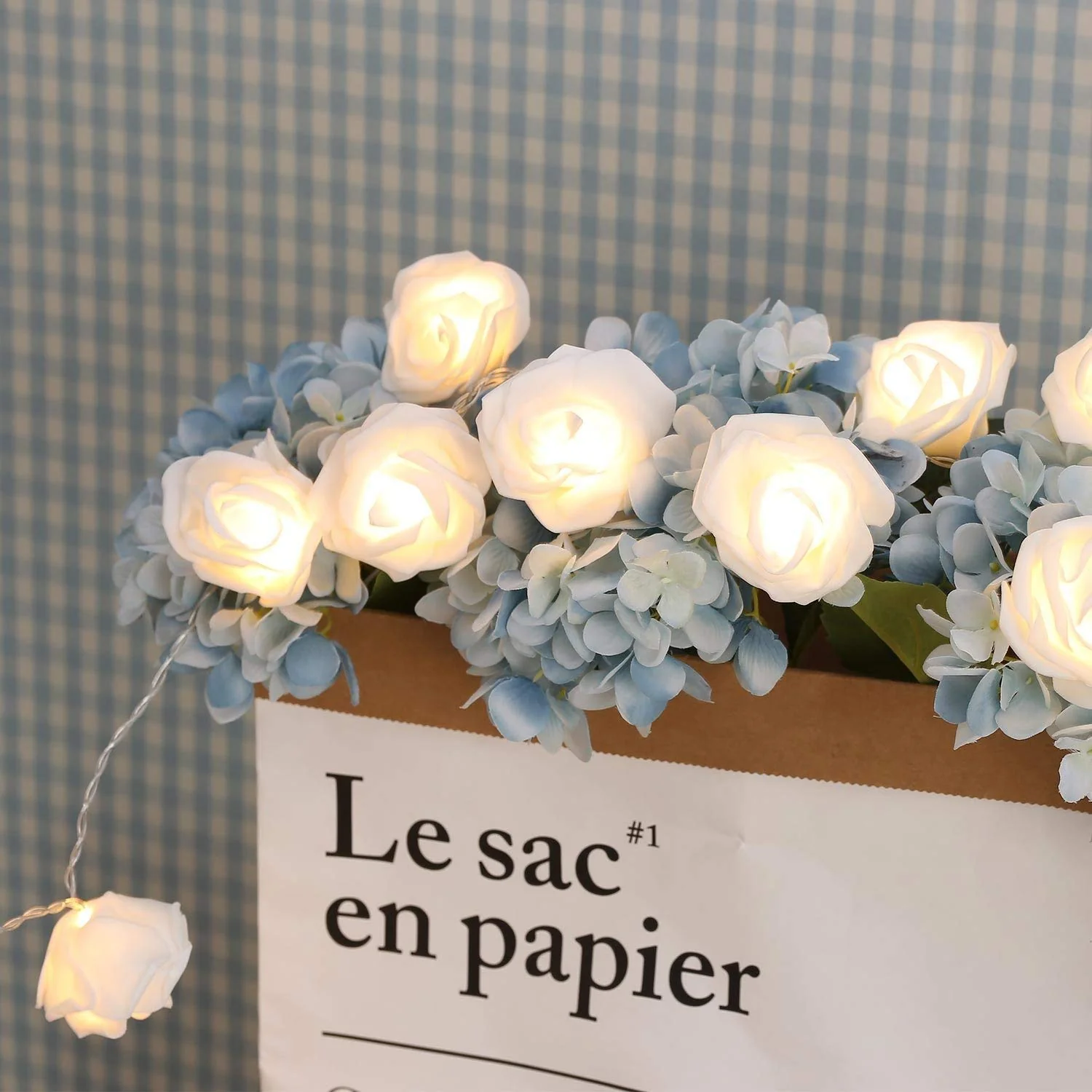 Citra 30 Led String Strip Light Rose Flower Shape Diwali Light for Decoration 30Led- Warm White - Image 3