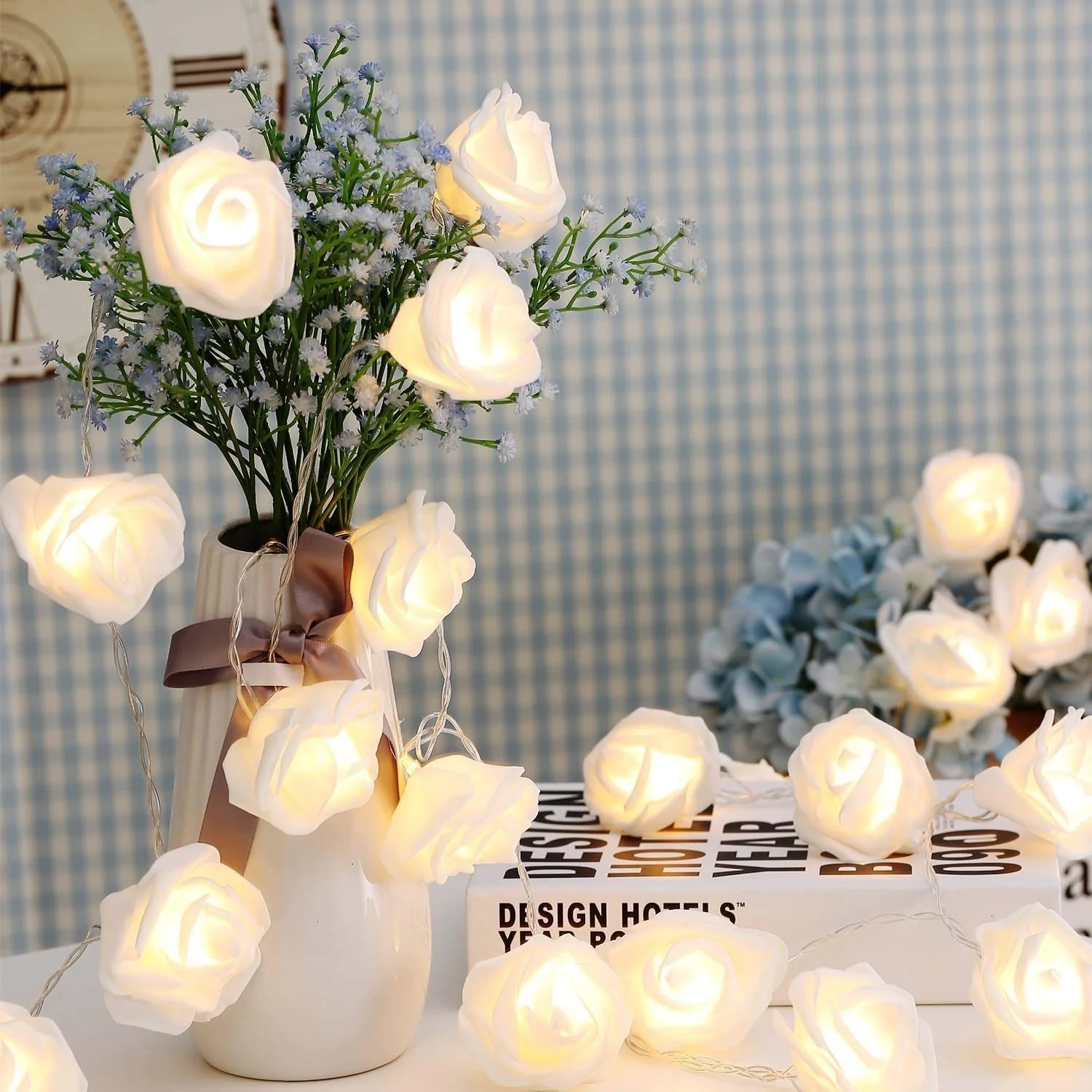 Citra 30 Led String Strip Light Rose Flower Shape Diwali Light for Decoration 30Led- Warm White - Image 4