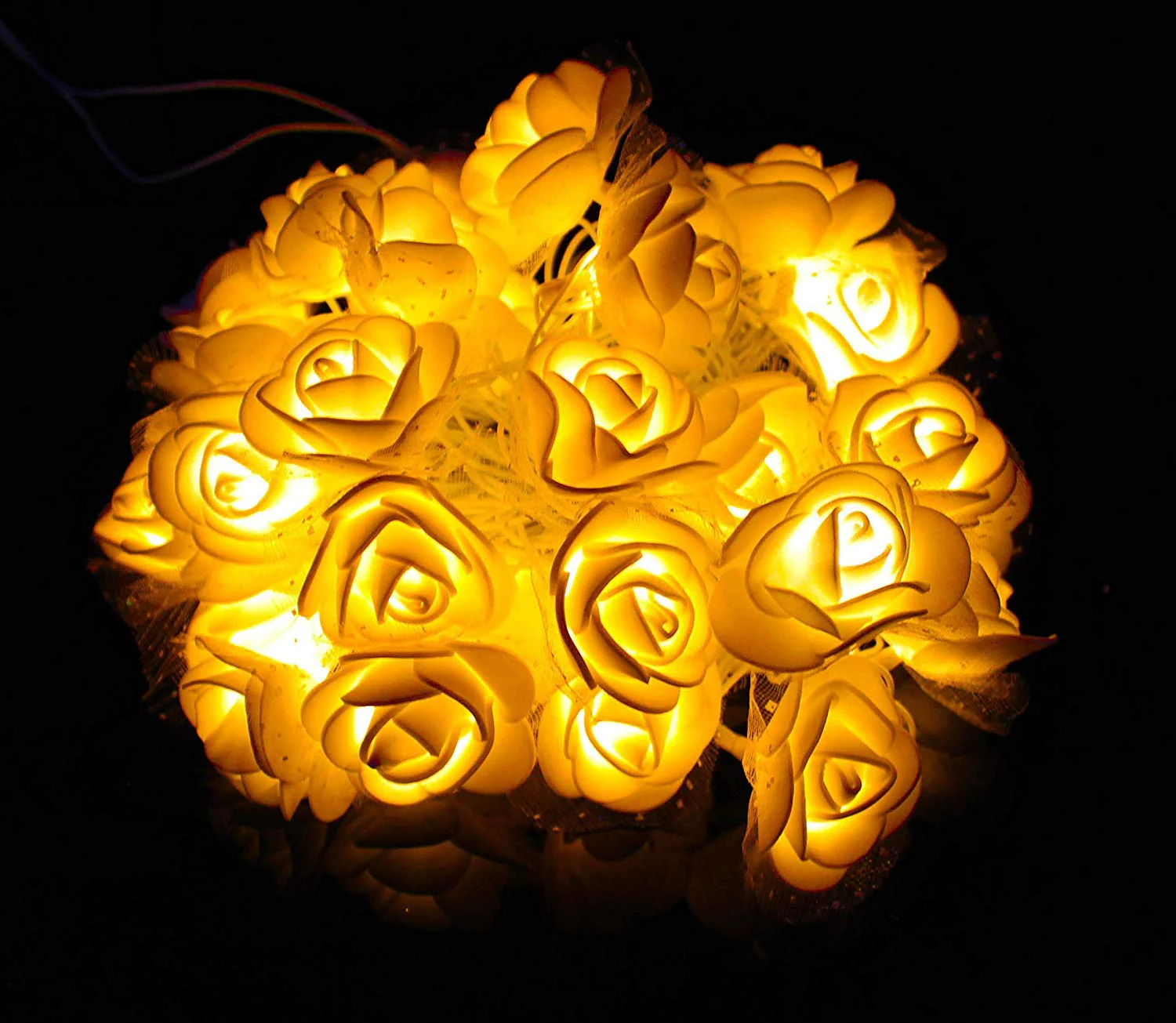 Citra 30 Led String Strip Light Rose Flower Shape Diwali Light for Decoration 30Led- Warm White - Image 7