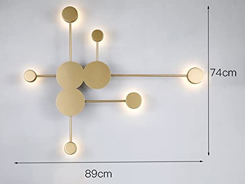 CITRA 6 LED Modern Gold Wall Light - Warm White - Image 4
