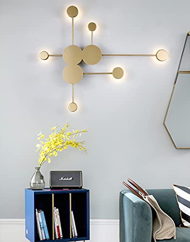 CITRA 6 LED Modern Gold Wall Light - Warm White - Image 5